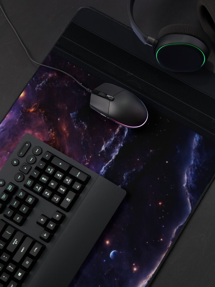 The Artraeous Nebula Science Fiction AI Concept Art by Xzendor7 Decorative Mouse Mat