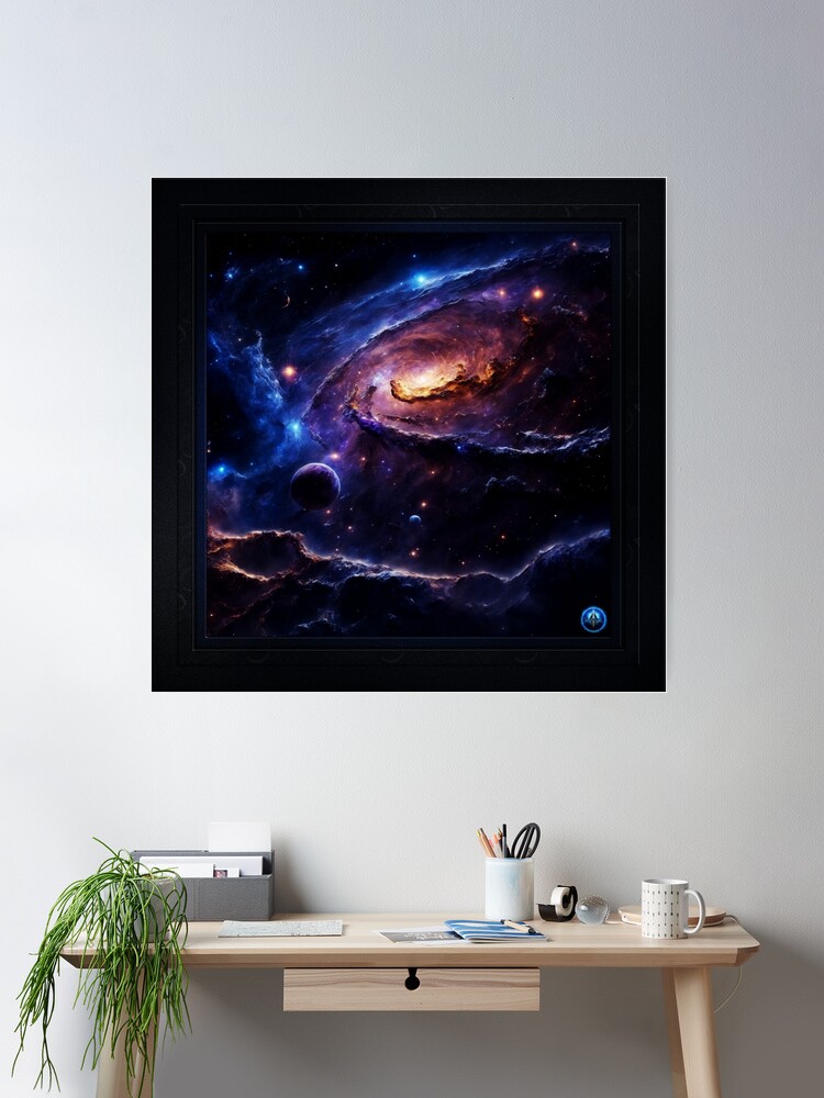 The Artraeous Nebula Science Fiction AI Concept Art by Xzendor7 Wall Decor Poster