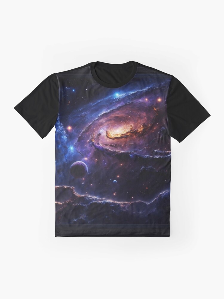 Graphic T-Shirt, The Artraeous Nebula Science Fiction AI Concept Art by Xzendor7 designed and sold by xzendor7