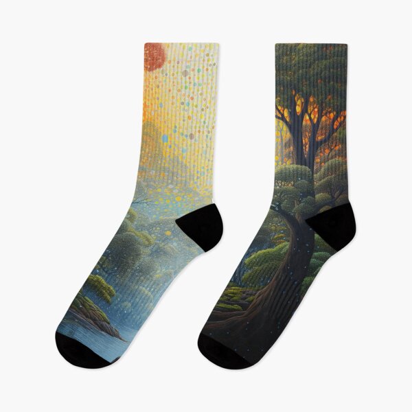 Item preview, Cascade of Dots: A Neo-Impressionist Rendering - 26 designed and sold by Moisky Art.