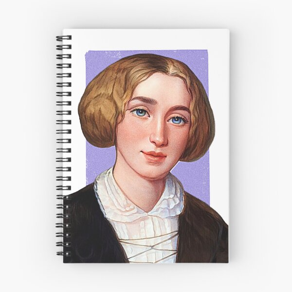 Item preview, English Novelist George Eliot - purple - illustration  designed and sold by Litstoy.
