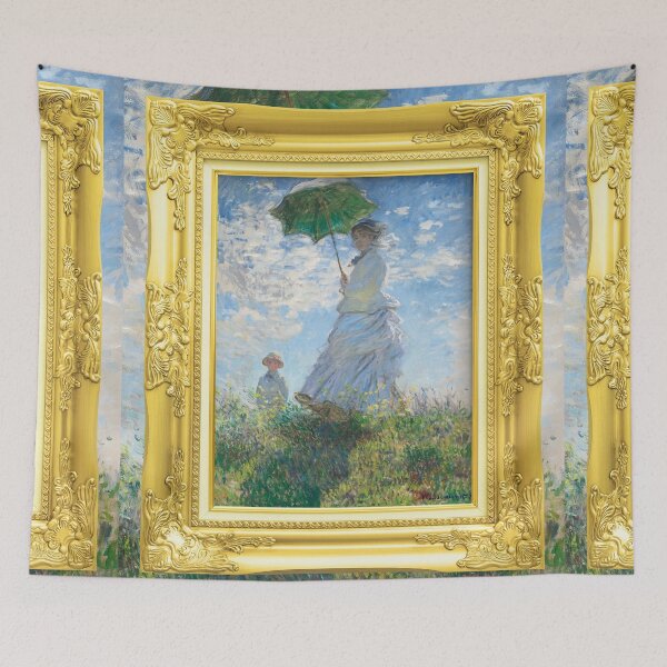 Item preview, Claude Monet's Madam Monet and her son by claude monet (1875) portrait designed and sold by AndromedaWeb.
