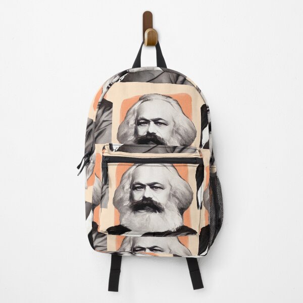 Item preview, German Philosopher Karl Marx - orange - illustration designed and sold by Litstoy.