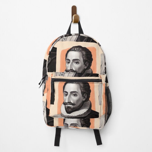 Item preview, Spanish Writer Miguel de Cervantes - orange - illustration designed and sold by Litstoy.