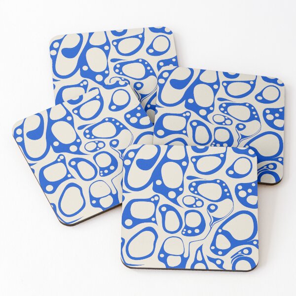 Item preview, Biomorphic Psychedelic Blue designed and sold by DesignHausArt.