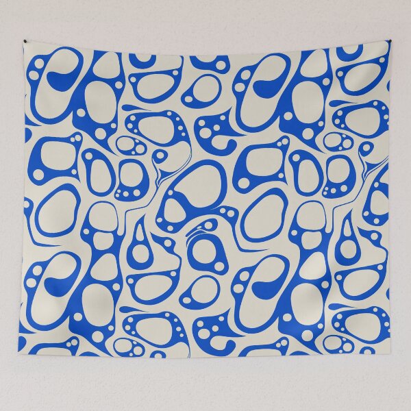 Item preview, Biomorphic Psychedelic Blue designed and sold by DesignHausArt.