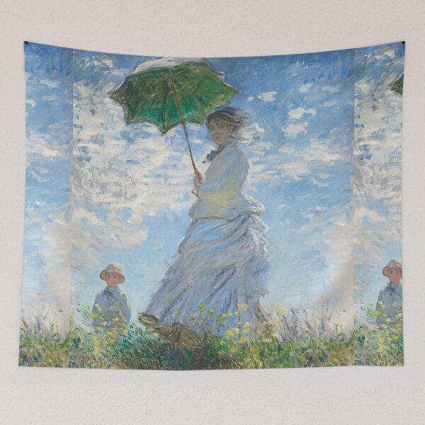 Item preview, Claude Monet's Madam Monet and her son by claude monet (1875) portrait designed and sold by AndromedaWeb.