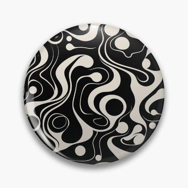 Item preview, Biomorphic Psychedelic Black designed and sold by DesignHausArt.