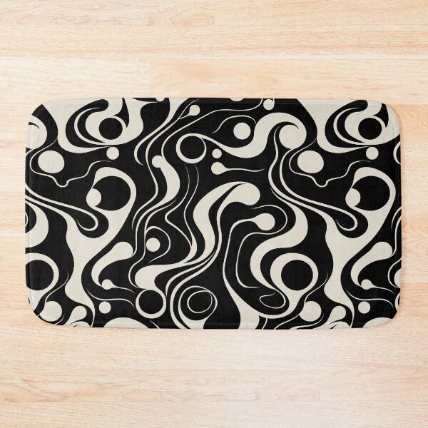 Item preview, Biomorphic Psychedelic Black designed and sold by DesignHausArt.