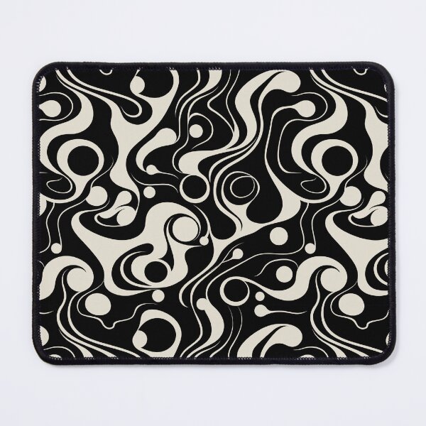 Item preview, Biomorphic Psychedelic Black designed and sold by DesignHausArt.