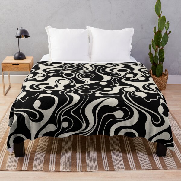 Item preview, Biomorphic Psychedelic Black designed and sold by DesignHausArt.