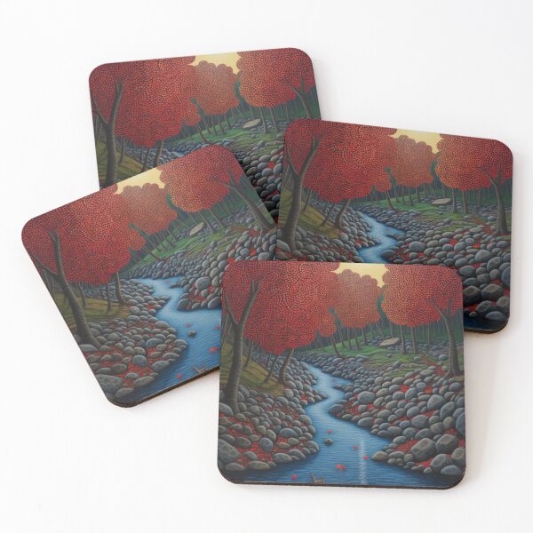 Item preview, Cascade of Dots: A Neo-Impressionist Rendering - 28 designed and sold by Moisky Art.