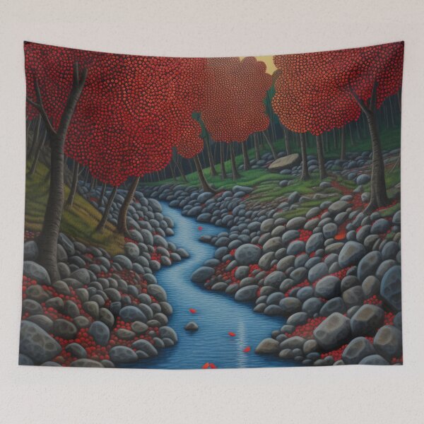 Item preview, Cascade of Dots: A Neo-Impressionist Rendering - 28 designed and sold by Moisky Art.