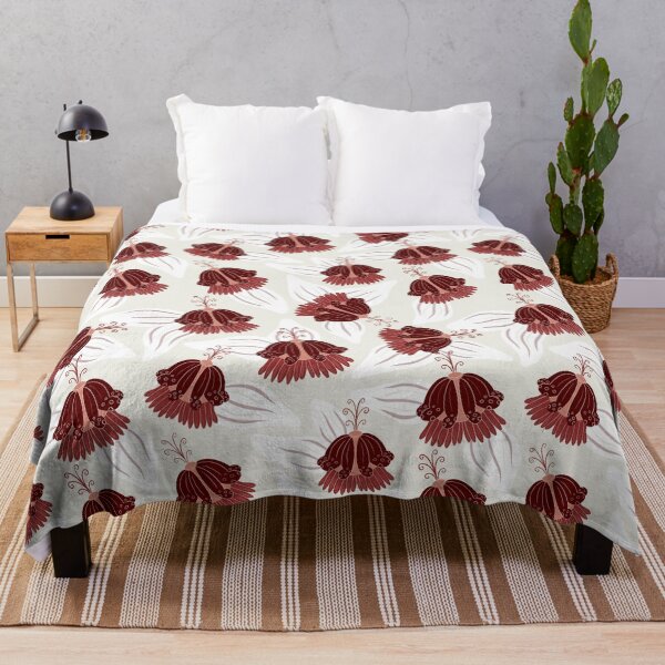 Item preview, Flowers pattern brown designed and sold by HeartPieces.