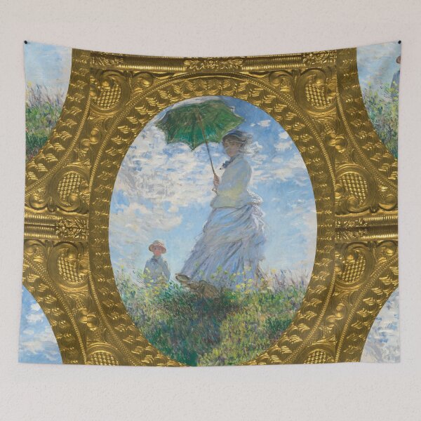 Item preview, Claude Monet's Madam Monet and her son by claude monet (1875) portrait designed and sold by AndromedaWeb.