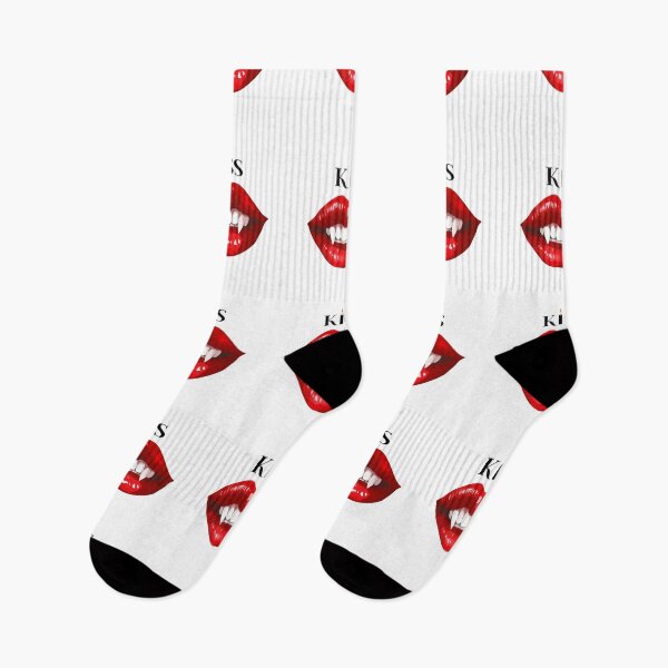 Item preview, Kiss.  Spooky bitch. Lips with clicks, Halloween illustration in fashion style with inscription, t-shirt, bohemia. designed and sold by Anastasiia Yurevych.