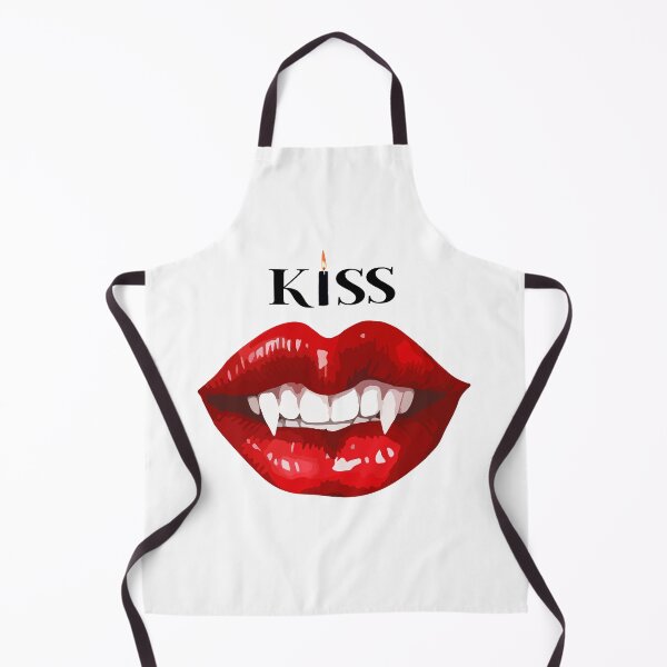 Item preview, Kiss.  Spooky bitch. Lips with clicks, Halloween illustration in fashion style with inscription, t-shirt, bohemia. designed and sold by Anastasiia Yurevych.