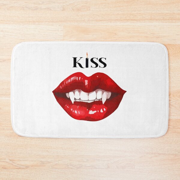 Item preview, Kiss.  Spooky bitch. Lips with clicks, Halloween illustration in fashion style with inscription, t-shirt, bohemia. designed and sold by Anastasiia Yurevych.