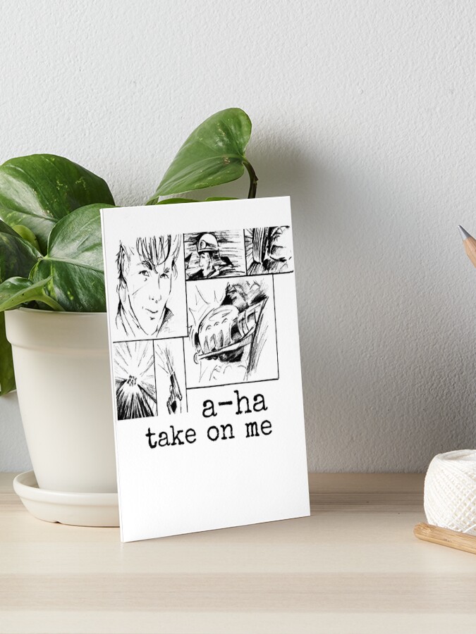 A-ha Classic 80s Music Video Take On Me (Black Text)