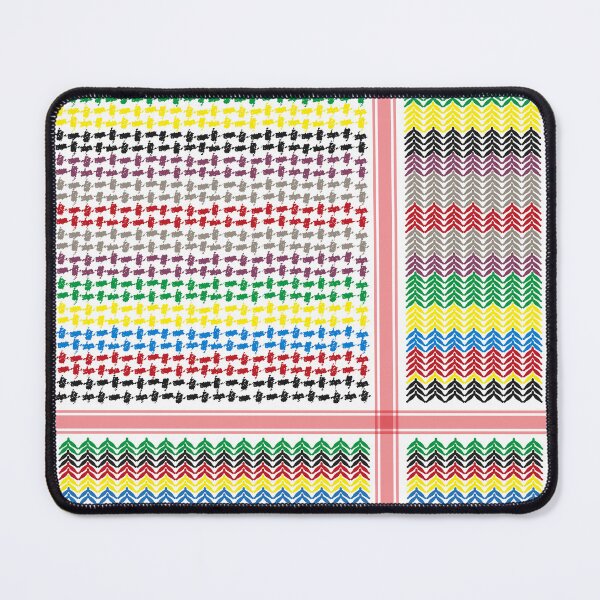 Item preview, Modern Palestinian Kufiya Pattern Design | Colorfull  designed and sold by Qantara Art Gallery.