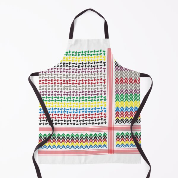 Item preview, Modern Palestinian Kufiya Pattern Design | Colorfull designed and sold by Qantara Art Gallery.