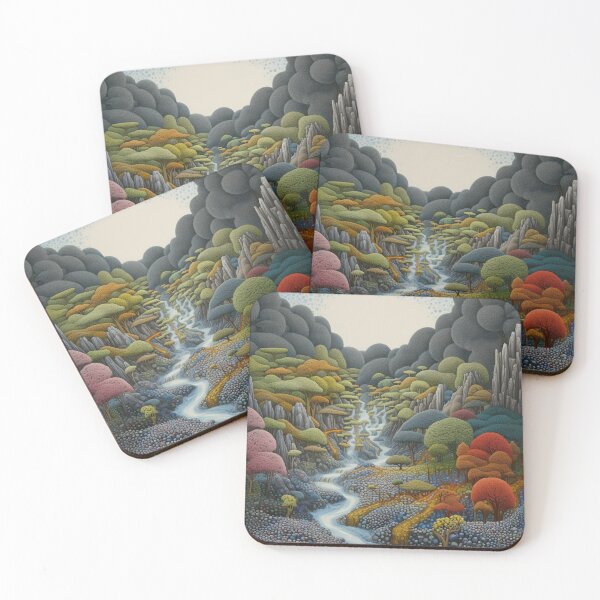 Item preview, Cascade of Dots: A Neo-Impressionist Rendering - 30 designed and sold by Moisky Art.