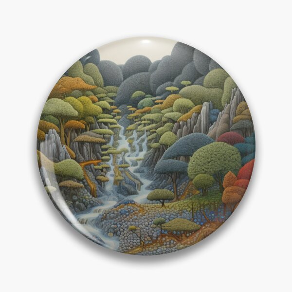Item preview, Cascade of Dots: A Neo-Impressionist Rendering - 30 designed and sold by Moisky Art.