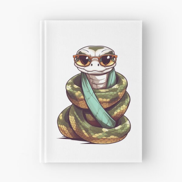 Item preview, Cool Python with Scarf & Glasses designed and sold by vasetti-press.