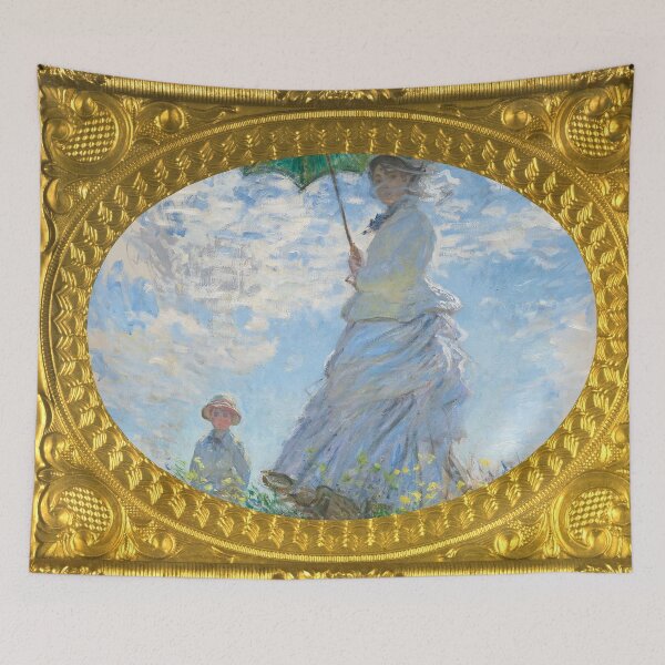 Item preview, Claude Monet's Madam Monet and her son by claude monet (1875) portrait designed and sold by AndromedaWeb.