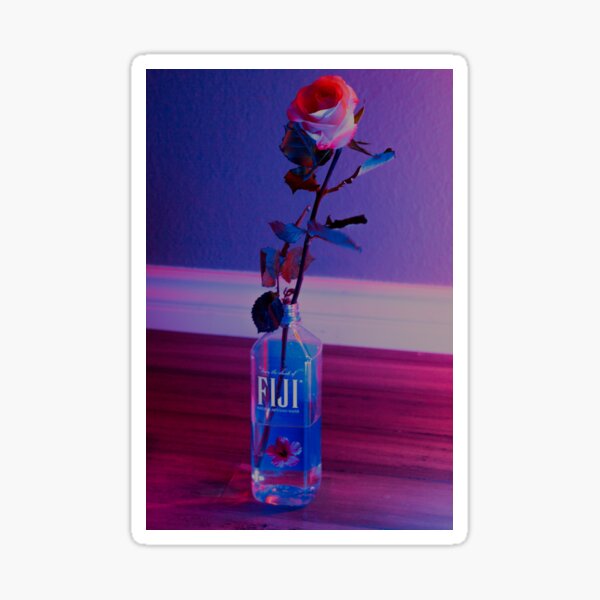 VaporWave rose Sticker