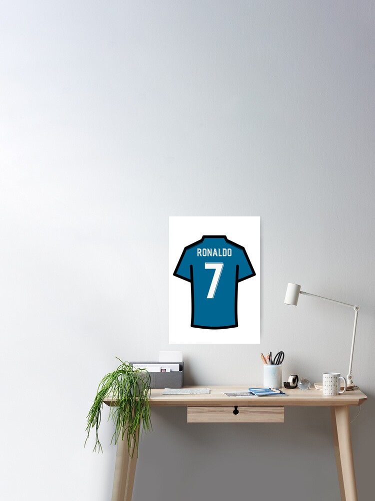 Ronaldo RM Sky Blue 17/18 Football Jersey Greeting Card for Sale by  Millustgfx