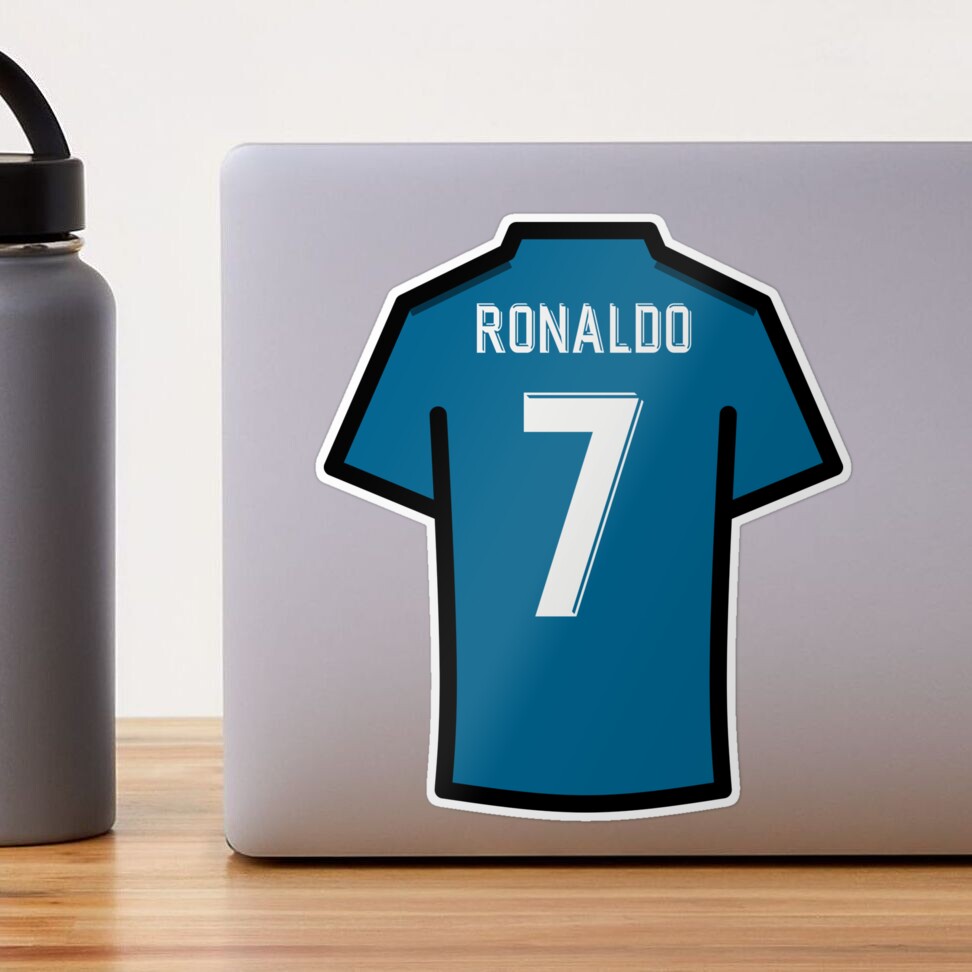 Ronaldo #7 POR Red Green 22 Football Jersey Sticker for Sale by