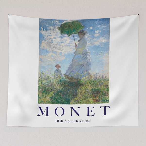 Item preview, Poster Claude Monet's Madam Monet and her son by claude monet (1875) portrait designed and sold by AndromedaWeb.