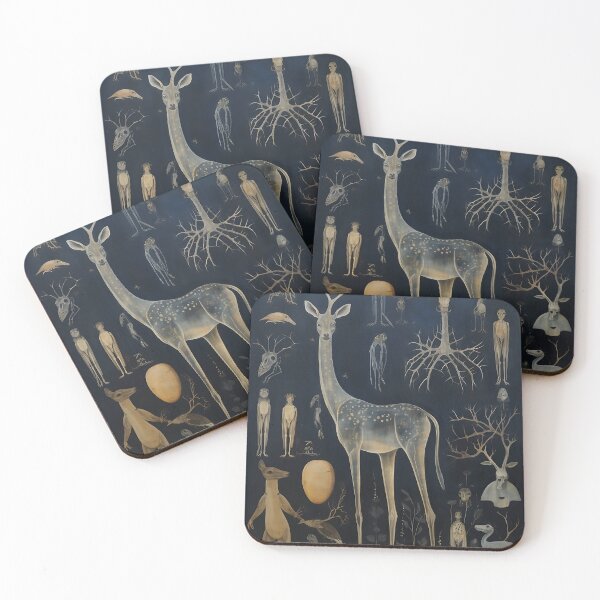 Item preview, Dark Academia Vintage Science Illustration Weird Creatures designed and sold by ShepherdsPieMan.