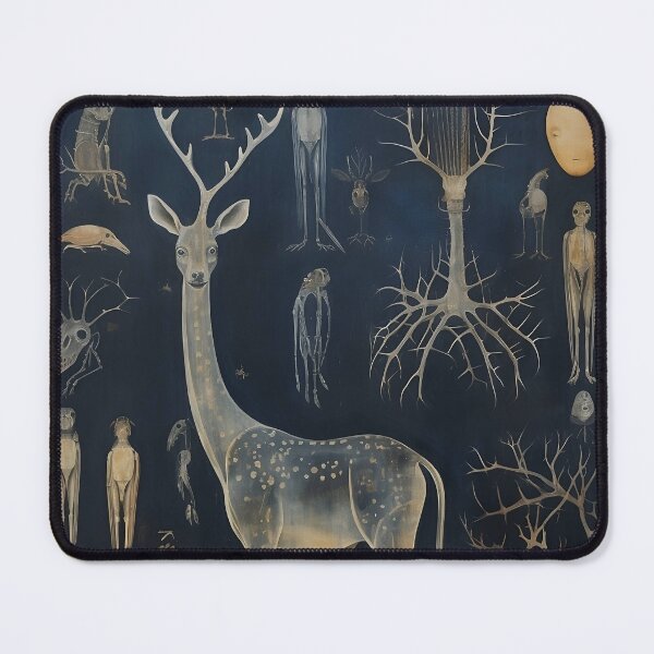 Item preview, Dark Academia Vintage Science Illustration Weird Creatures designed and sold by ShepherdsPieMan.