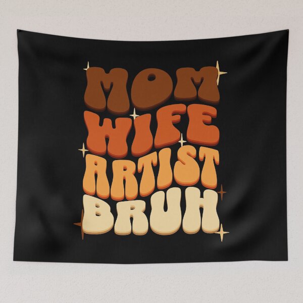 Item preview, Mom Wife Artist, Retro Colorful Mommy design designed and sold by BYNDART.