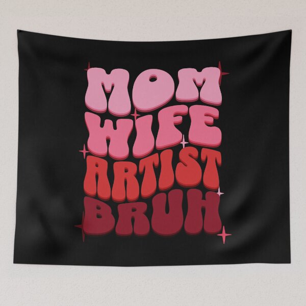 Item preview, Mom Wife Artist, Retro Colorful Mommy design designed and sold by BYNDART.