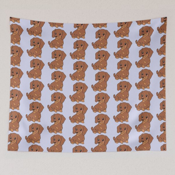 Item preview, Cute dachshund dog illustration  designed and sold by Yaragold.