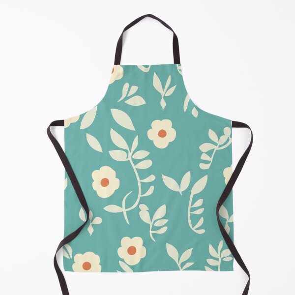 Item preview, White flowers with stem against a blue / grey background designed and sold by SamJanner.