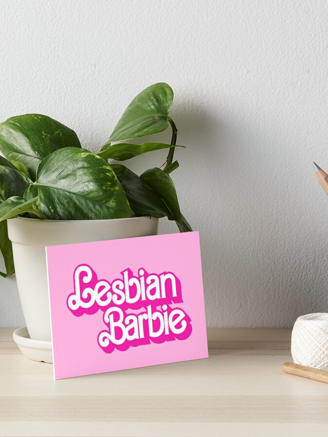 Lesbian Barbie Logo Barbie The Movie Style Art Board Print for