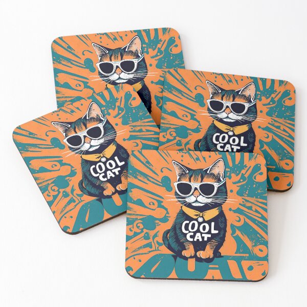 Item preview, cool cat sunglasses animal art designed and sold by diego armando moreno perez.