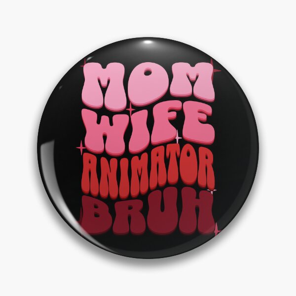 Item preview, Mom Wife Animator Bruh, Retro Colorful Mommy design designed and sold by BYNDART.
