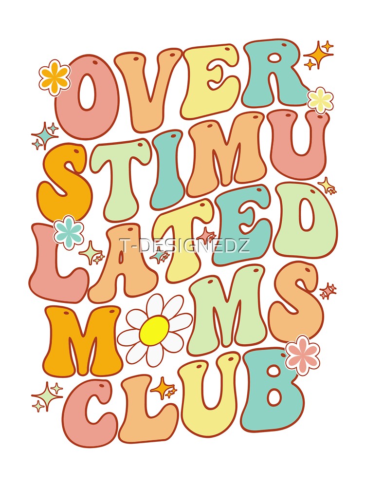 Overstimulated Moms Club Car Charm or Bag Tag // Overstimulated