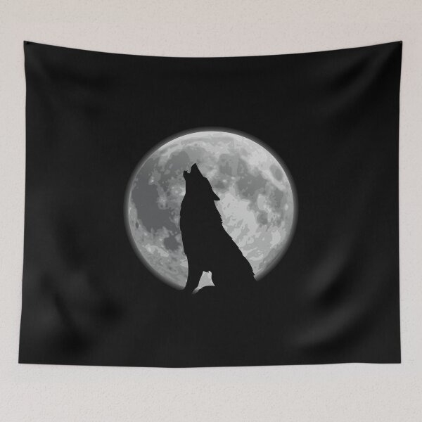 Item preview, Wolf With a Full Moon designed and sold by Amazing-Kortez.