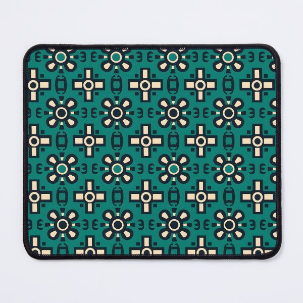 Item preview, Peruvian Green andean cross Chacana pattern designed and sold by khumpa.