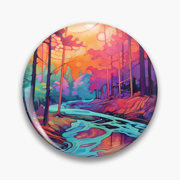 Item preview, Cascading falls on the river 9 designed and sold by Red Witch Art.