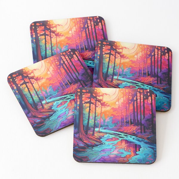 Item preview, Cascading falls on the river 9 designed and sold by Red Witch Art.
