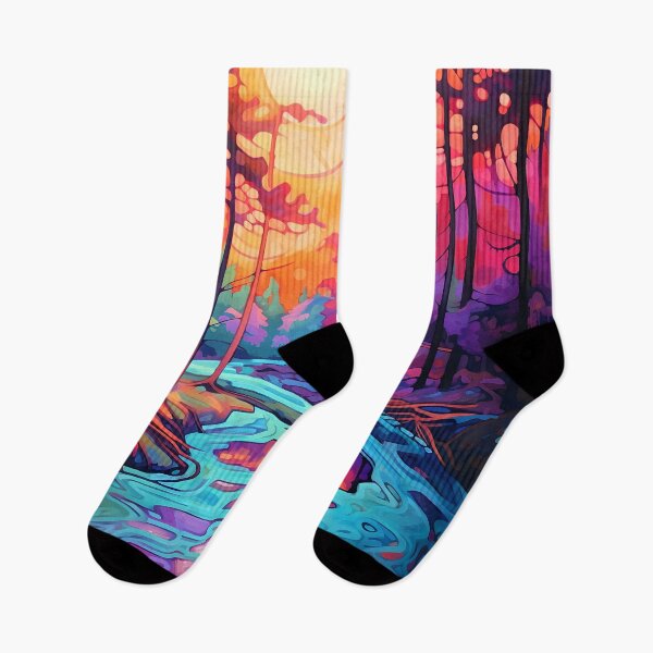 Item preview, Cascading falls on the river 9 designed and sold by Red Witch Art.