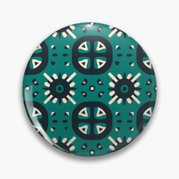 Item preview, Peruvian Green andean cross Chacana pattern designed and sold by khumpa.