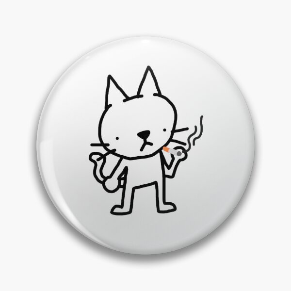 Item preview, Cartoon Cat Smoking designed and sold by PaperBriefcase.